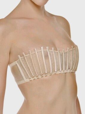 NWOT La Perla Graphique cage Beige  Bra #133
